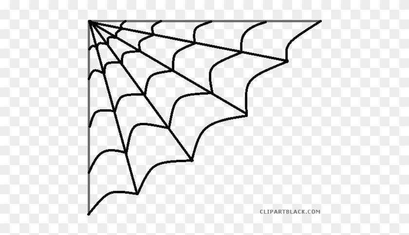 Halloween Spider Web Animal Free Black White Clipart - Spiderweb Clip Art #998038