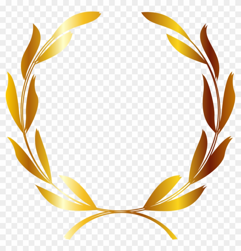 Ear Rice Wheat Clip Art - Gold Laurel Wreath Crown Png #998095