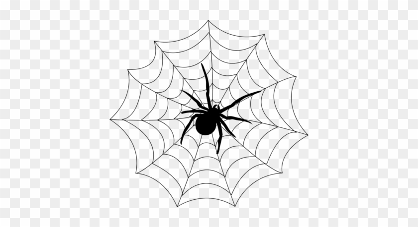 Spider Web Clipart Transparent Spider Web Transparent - Spider On A Spider Web #998092