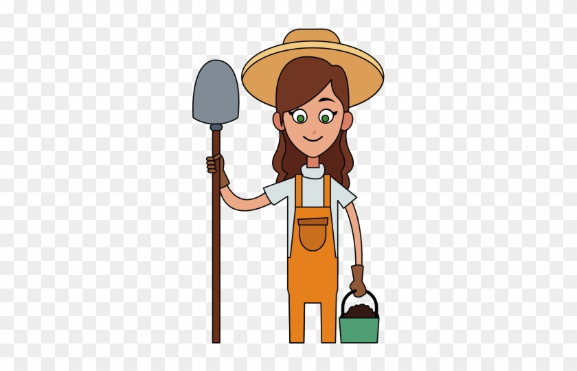 Female Farmer Icon - Female Farmer Cartoon #998225