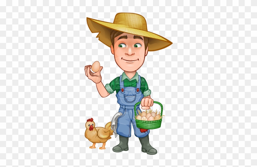 Farmer Vector Character Farmer Vector Character - Cartoon Farm Man #998234