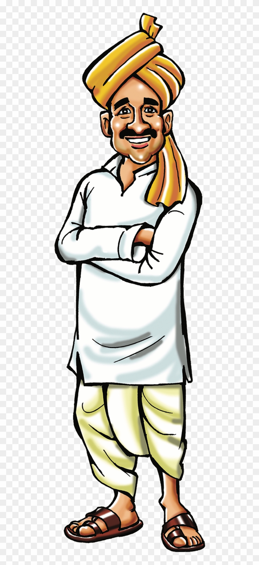 Indian Farmer Png - Indian Farmer Cartoon Png, Transparent Png - kindpng