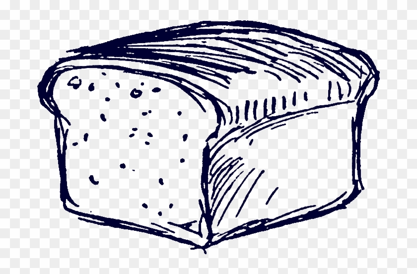 Drawing Bread - Loaf Of Bread Drawing #998301