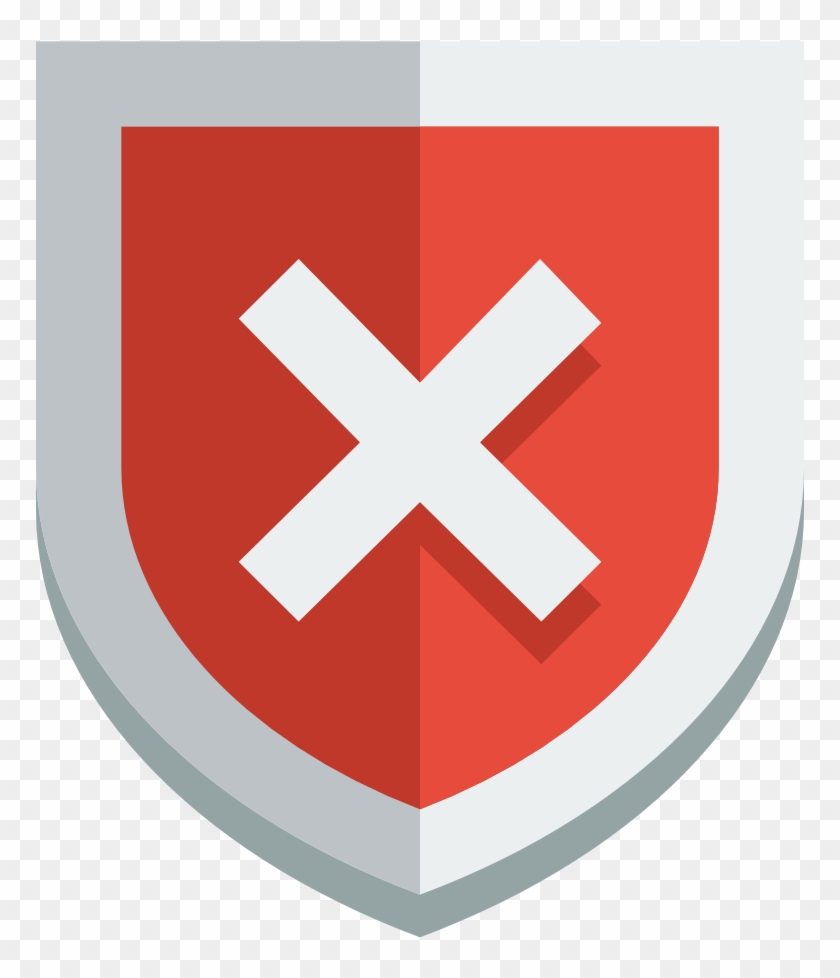 Shield Error Icon - Shield Error Icon #998336