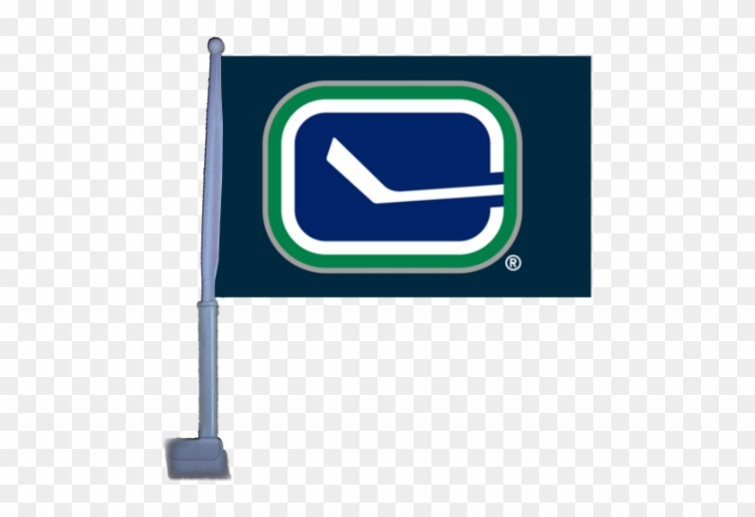 Vancouver Canucks Stick Design Window Mounted Car Flag - Wincraft Nhl Banner Flag Team Vancouver Canucks 2 #998436