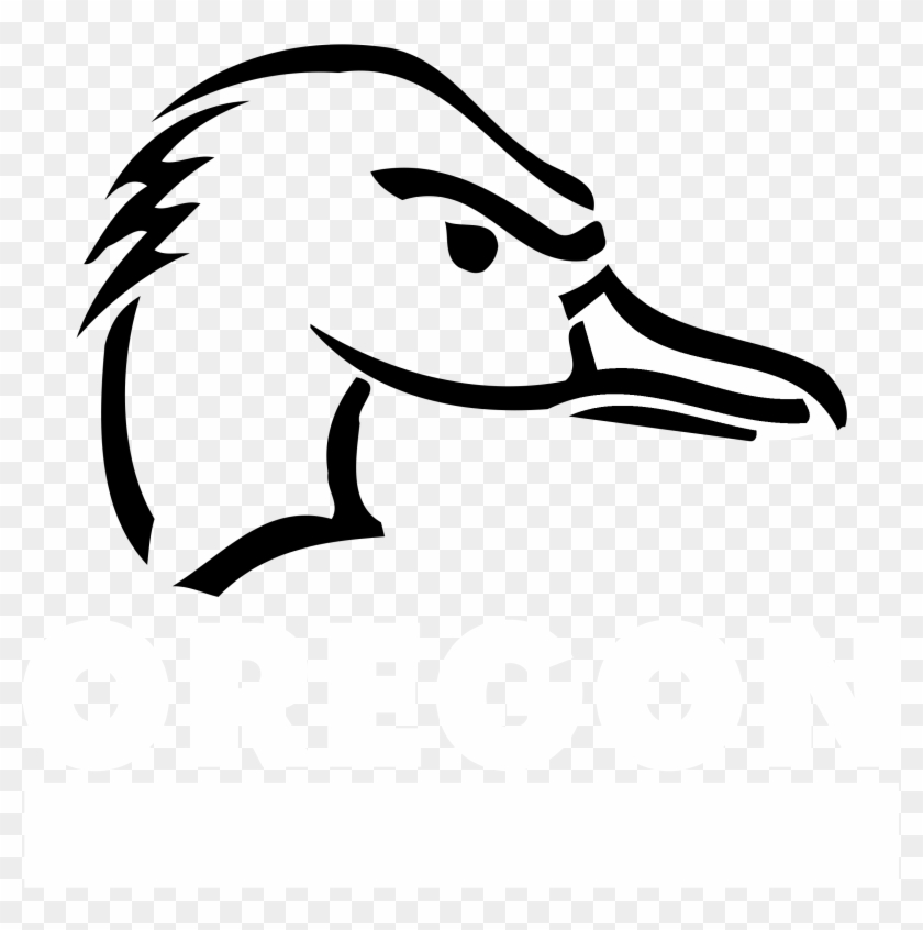 Oregon Ducks Logo Black And White - Oregon Ducks #998553