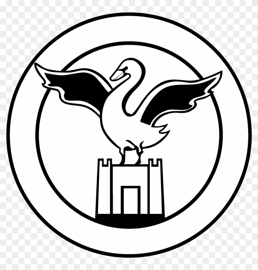Swansea City Fc Logo Black And White - Old Swansea City Badge #998578