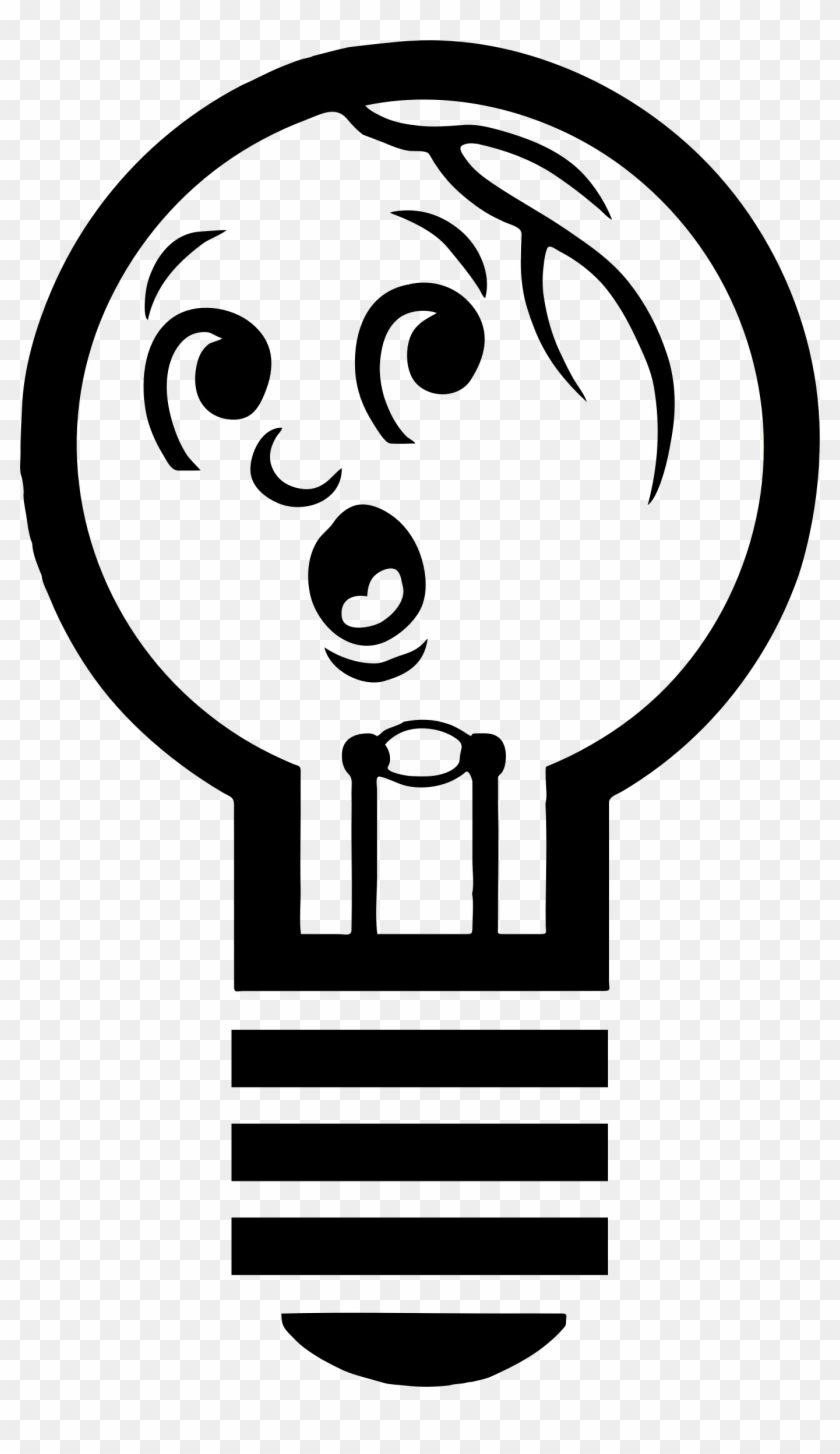 Anthropomorphic Light Bulb Silhouette - Incandescent Light Bulb #998626