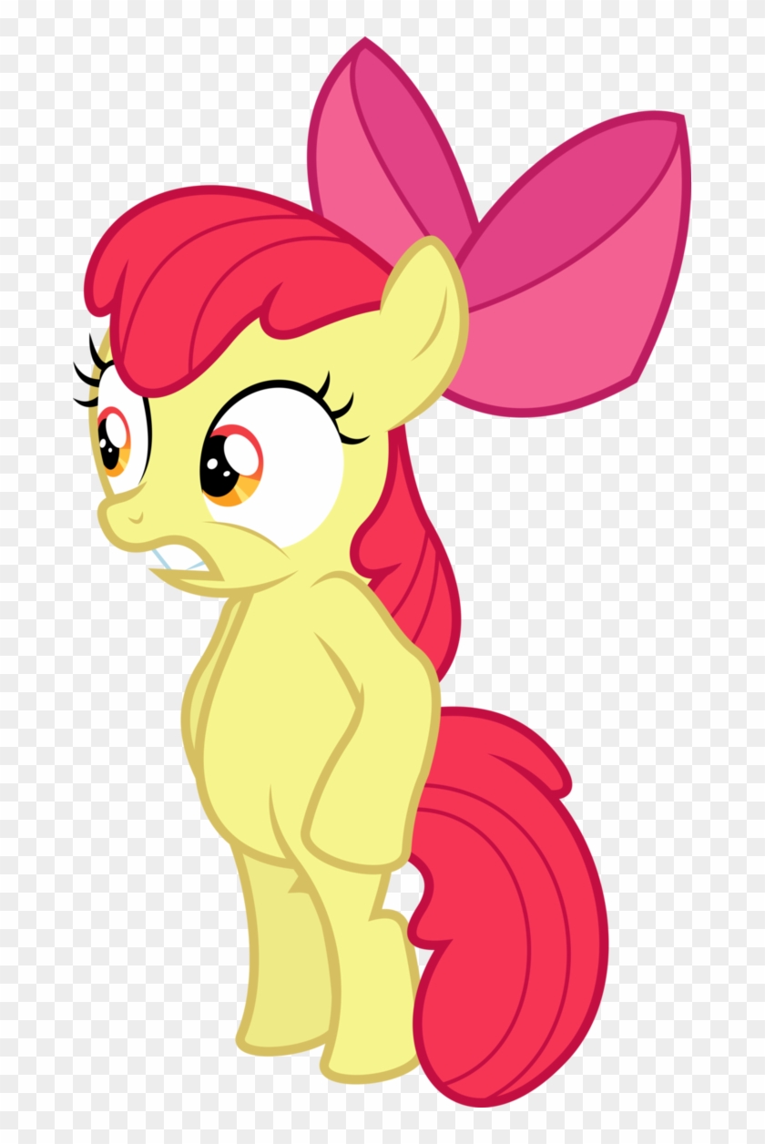 Apple Bloom Standing Straight By Dasprid On Deviantart - Apple Bloom Ms Paint #998632