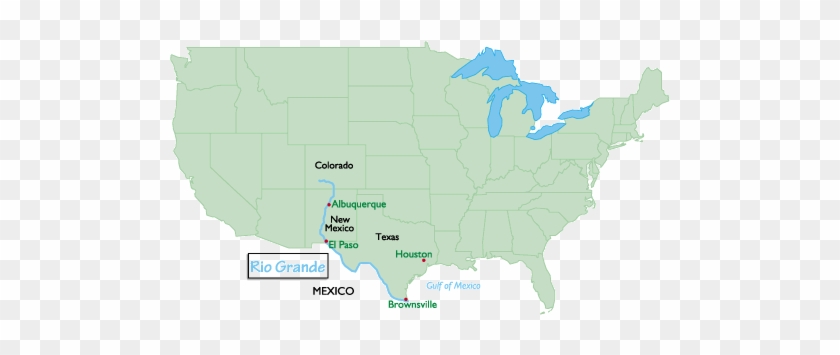 Us Map Rio Grande - American Mold Builders Association #998709
