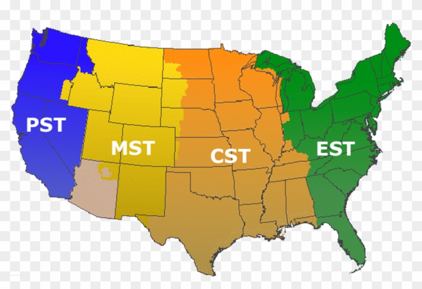 Timezones Us Time Zones Map Usa With Time Zone Map - New Mexico Time Zone #998713