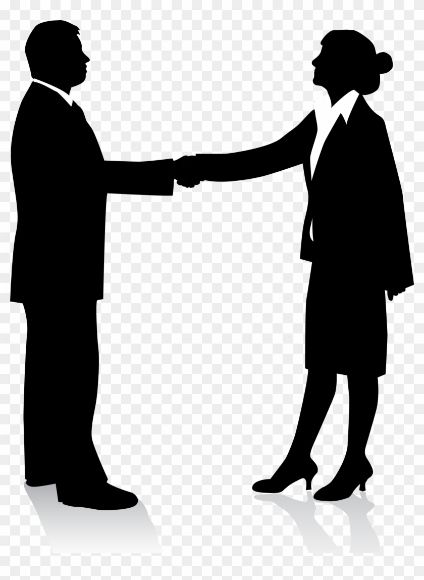 Antivirus Clipart Clipground - Business People Shaking Hands Silhouette #998751