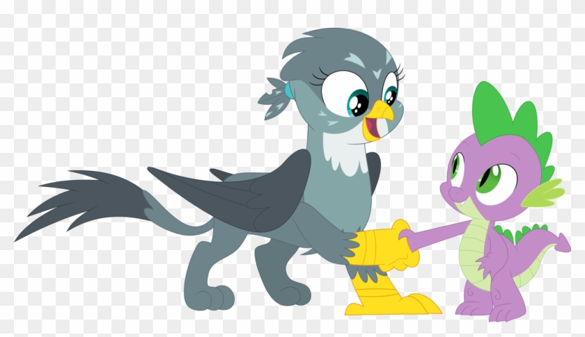 Porygon2z, Dragon, Gabby, Griffon, Handshake, Safe, - Mlp Gabby The Griffon Hugs #998844