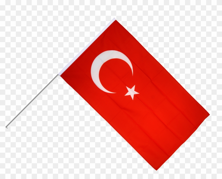 Drapeau Turquie Sur Hampe - Portable Network Graphics #998925
