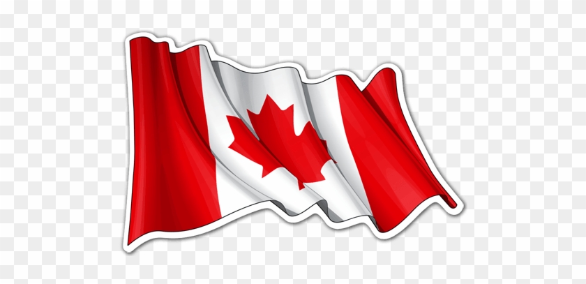 Drapeau Du Canada Agitant - Canadian Flag Vector #999034