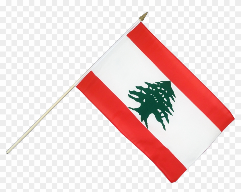 Drapeau Sur Hampe Liban - Small Lebanon Flag - 12x18" #999038