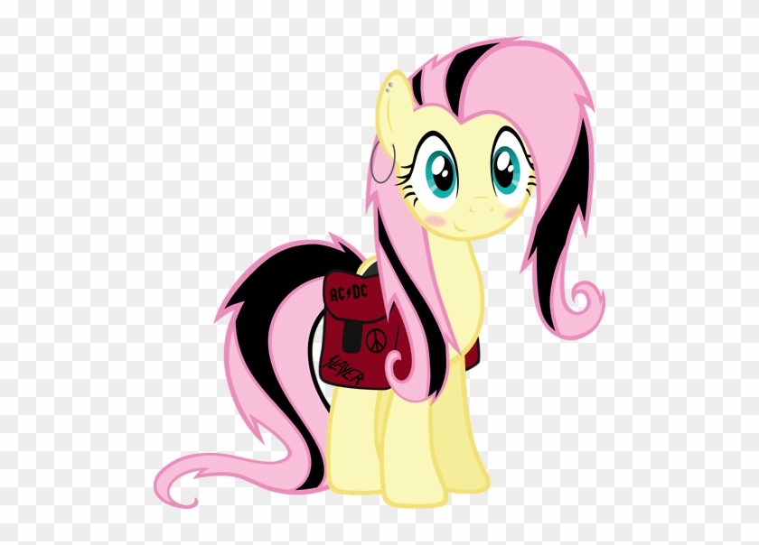 Heavy Metal Fluttershy - Emo Fluttershy Gif #999074