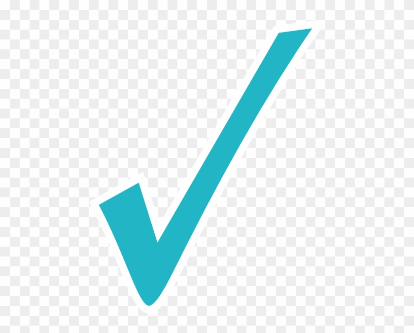 How To Set Use Check Mark Svg Vector - Light Blue Check Mark #999125