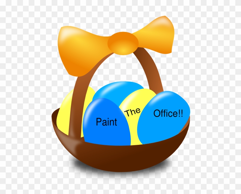 Easter Basket Clip Art - Easter Egg Basket Clip Art #999230
