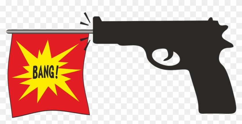 Pink Gun Cliparts 1, Buy Clip Art - Pistola Disparando Png #999246