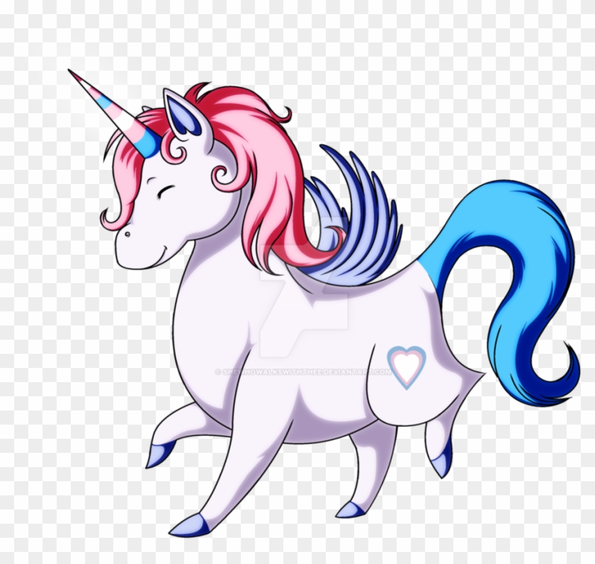 Chibi Transgender Unicorn By Shewhowalkswiththee - Unicorn #999388