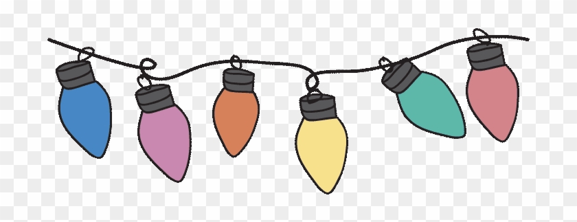 This Is A Buncee Animation - Hanging Christmas Lights Drawing #999444