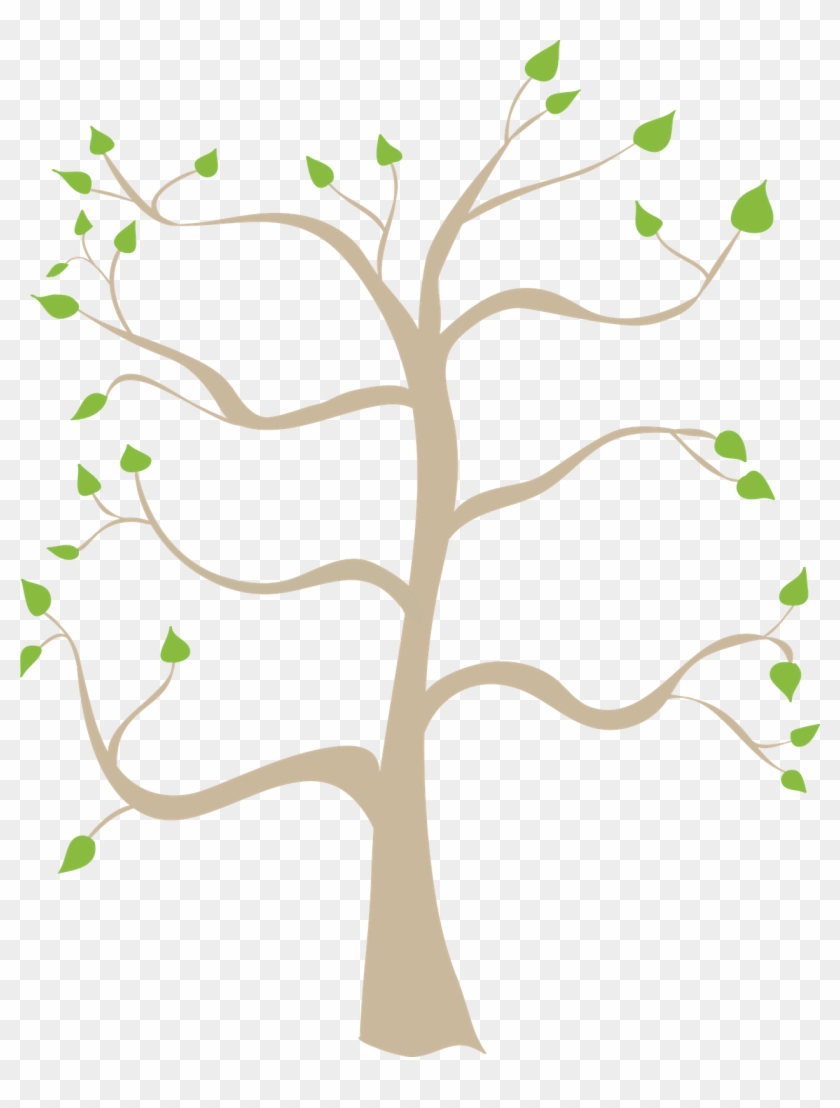 Free Family Tree Clipart Image - Family Tree 8 Branches #999477