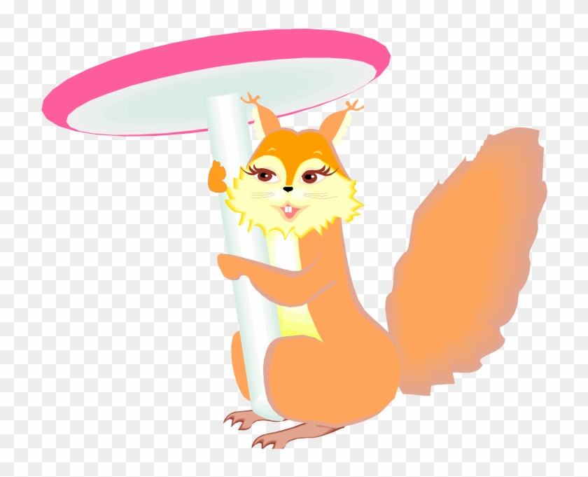 Squirrel Umbrella - Clip Art #999489
