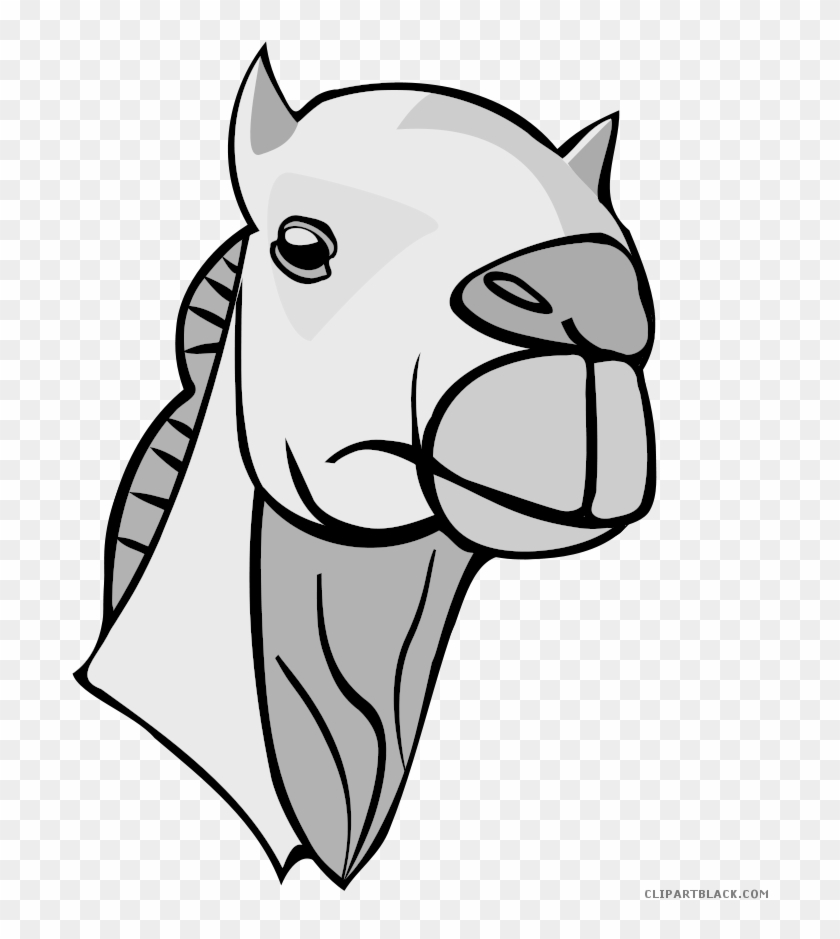 Camel Animal Free Black White Clipart Images Clipartblack - Best Gift - Camel Head Hoodie/t-shirt/mug Black/navy/pink/white #999558