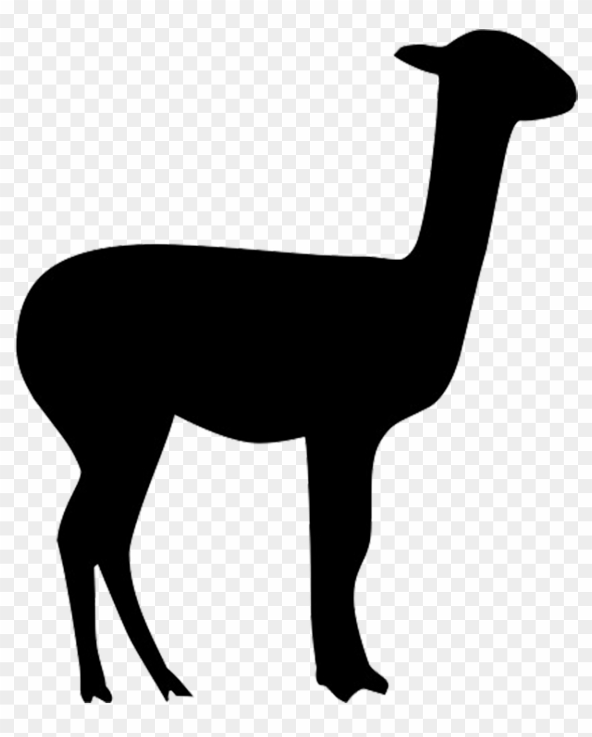 Llama Alpaca Vicuña Clip Art - Llama Silhouette #999575