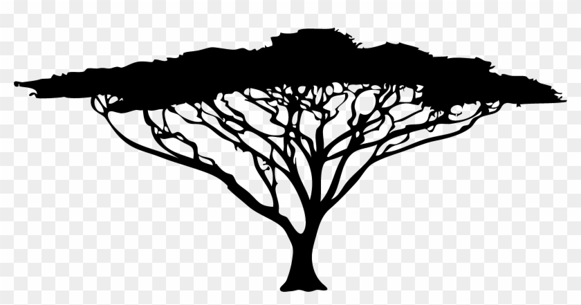 Bare Tree Silhouette Download - Acacia Tree Silhouette Png #999696