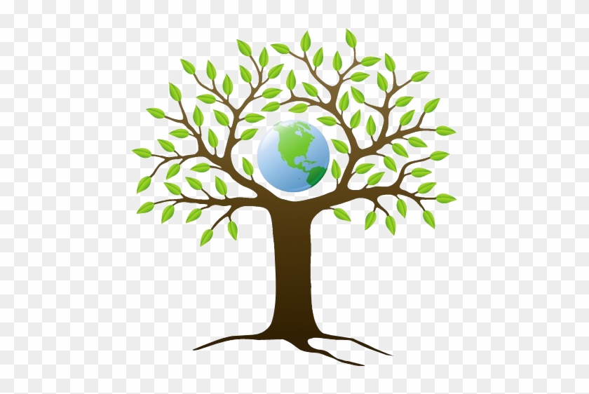 Free Go Green Tree Logo - Tree On Top Of Earth #999787