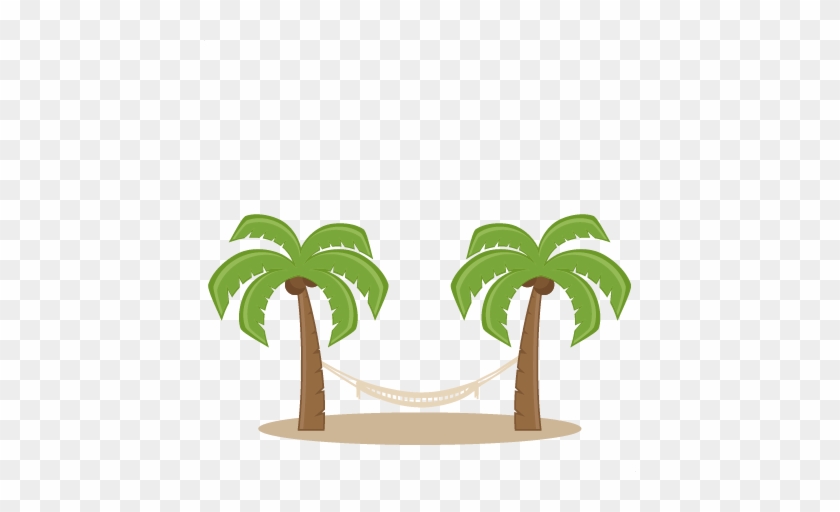 Palm Tree And Hammock Clipart Palm Trees With Hammock - Palm Tree With Hammock Clipart #999816