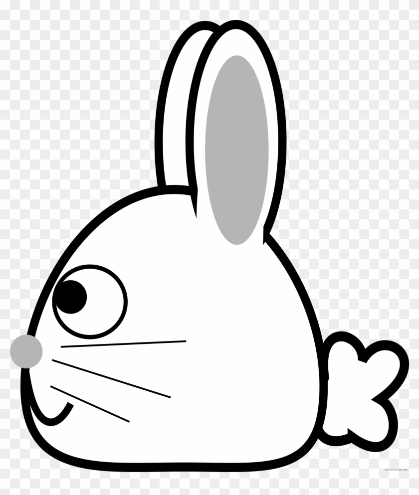 Spring Bunny Animal Free Black White Clipart Images - Rabbit #999872