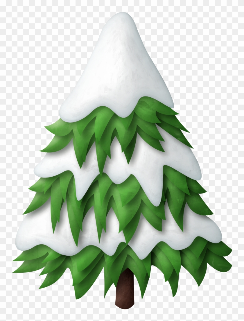 Snowy Tree Clip Art - Christmas Tree Png Clipart #1000000