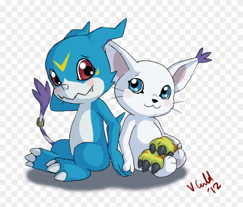 Happy 8 Months Anniversary By Prinzeburnzo - Veemon Y Gatomon #1000046