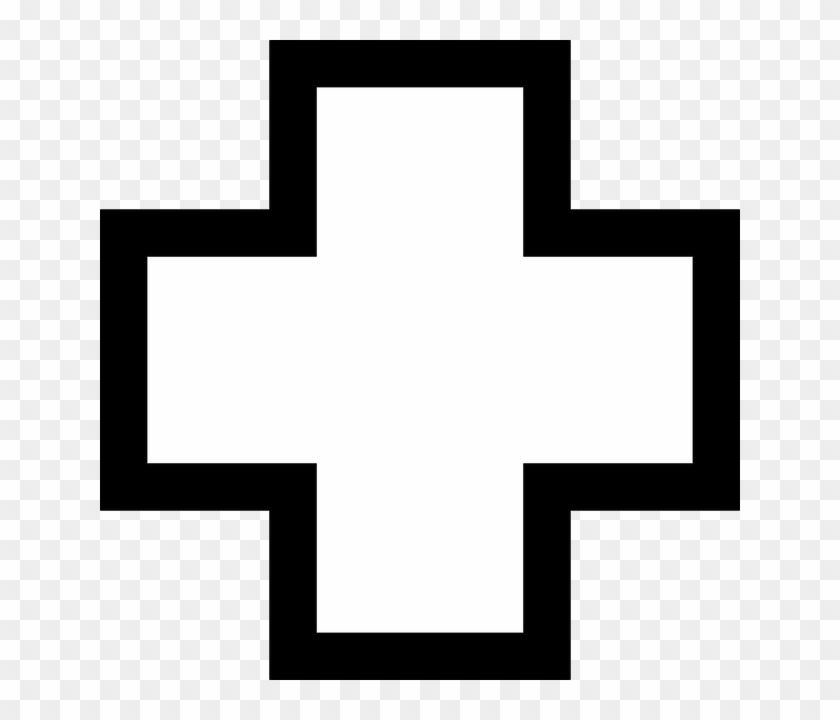 Red Cross Mark Clipart Doctor - Drawing Of Plus Sign #1000082