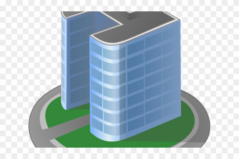 Library Clipart Office Building - 2 Building Clipart #1000144