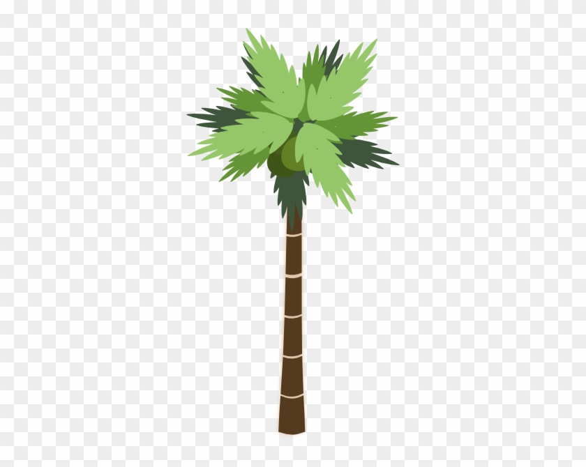 7604 Palm Tree Clip Art Silhouette - Cartoon Palm Tree Png #1000167