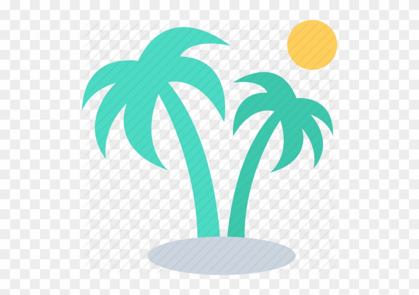 Vector Palm Trees Clip Art At Clker - Vacation Icon Png #1000174