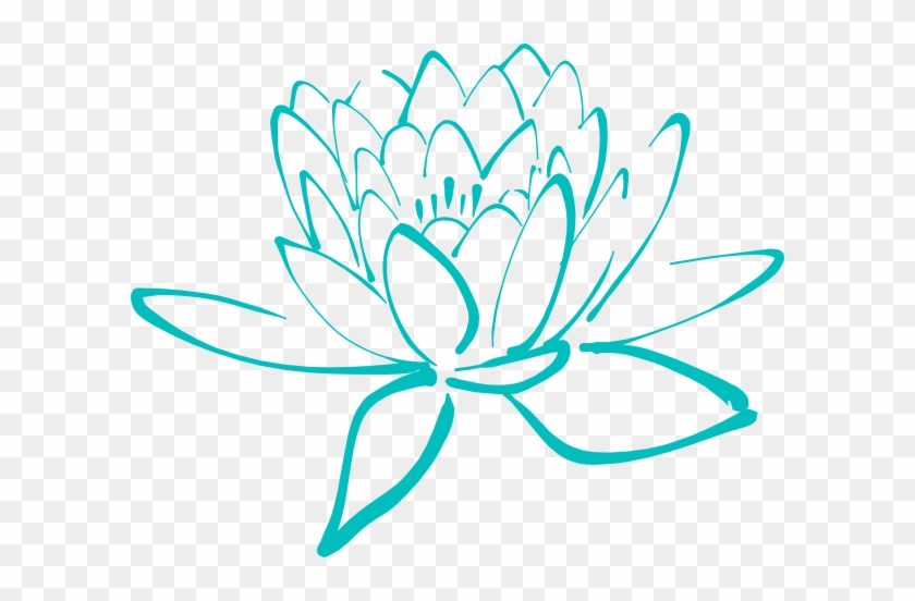 Blue Lotus Clip Art At Clker Com Vector Clip Art Online - Lotus Flower Clipart #1000187