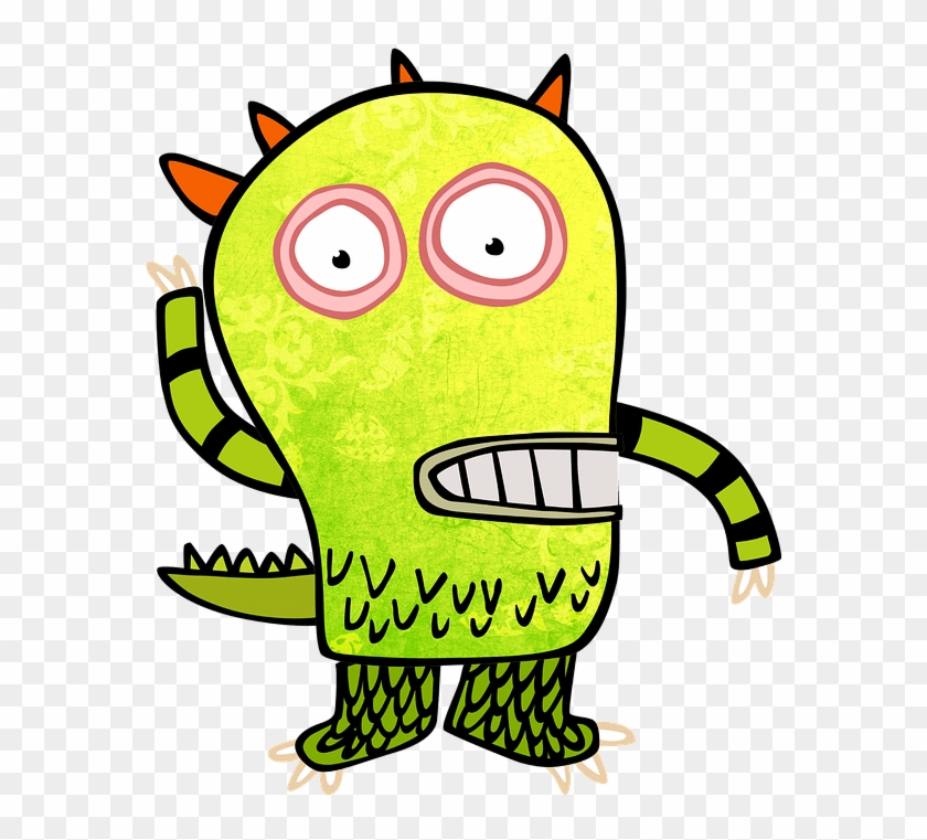 Monster, Clip, Art, Kids, Green Monster, Cartoon, Green - Best Gift - Monster Coming 2 Hoodie/t-shirt/mug Black/navy/pink/white #1000280