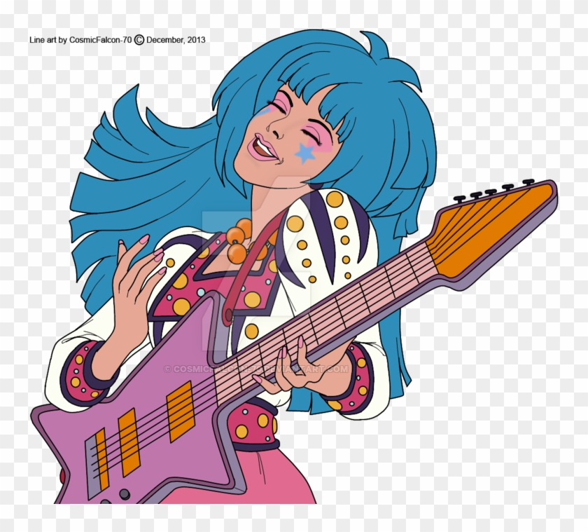 Aja Playing Guitar By Cosmicfalcon-70 - Aja Jem And The Holograms #1000303