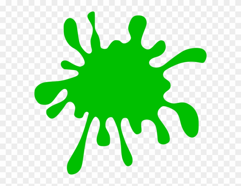 Green Splatter Clip Art At Clker Com Vector Clip Art - Red Paint Splatter Clipart #1000389