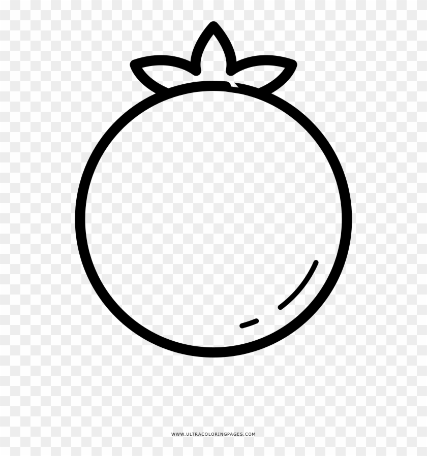 Cherry Tomato Coloring Page - Circle #1000484