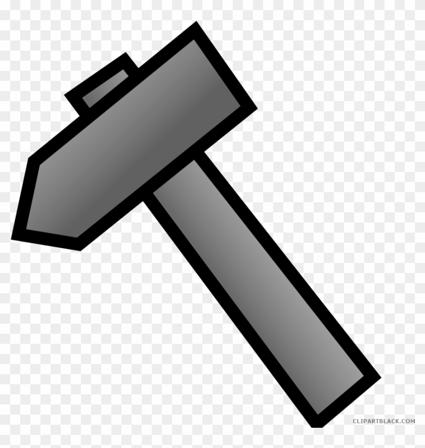 Hammer Tools Free Black White Clipart Images Clipartblack - Hammer #1000500