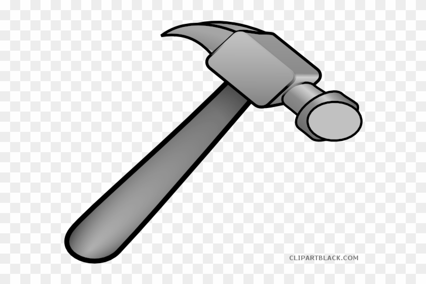 Hammer Tools Free Black White Clipart Images Clipartblack - Cartoon Hammer #1000505