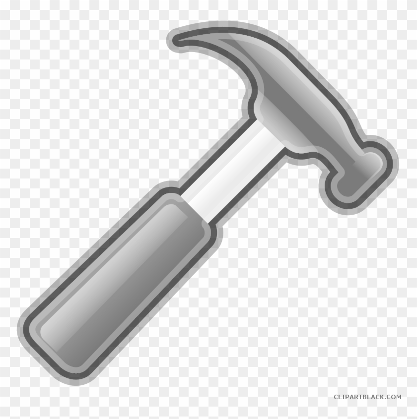 Hammer Tools Free Black White Clipart Images Clipartblack - Hammer Clip Art #1000509