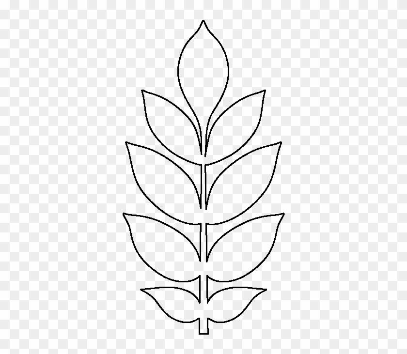 Leaf Pattern Template Colouring To Snazzy Ash Use The - Paper Flower Leaf Template #1000529