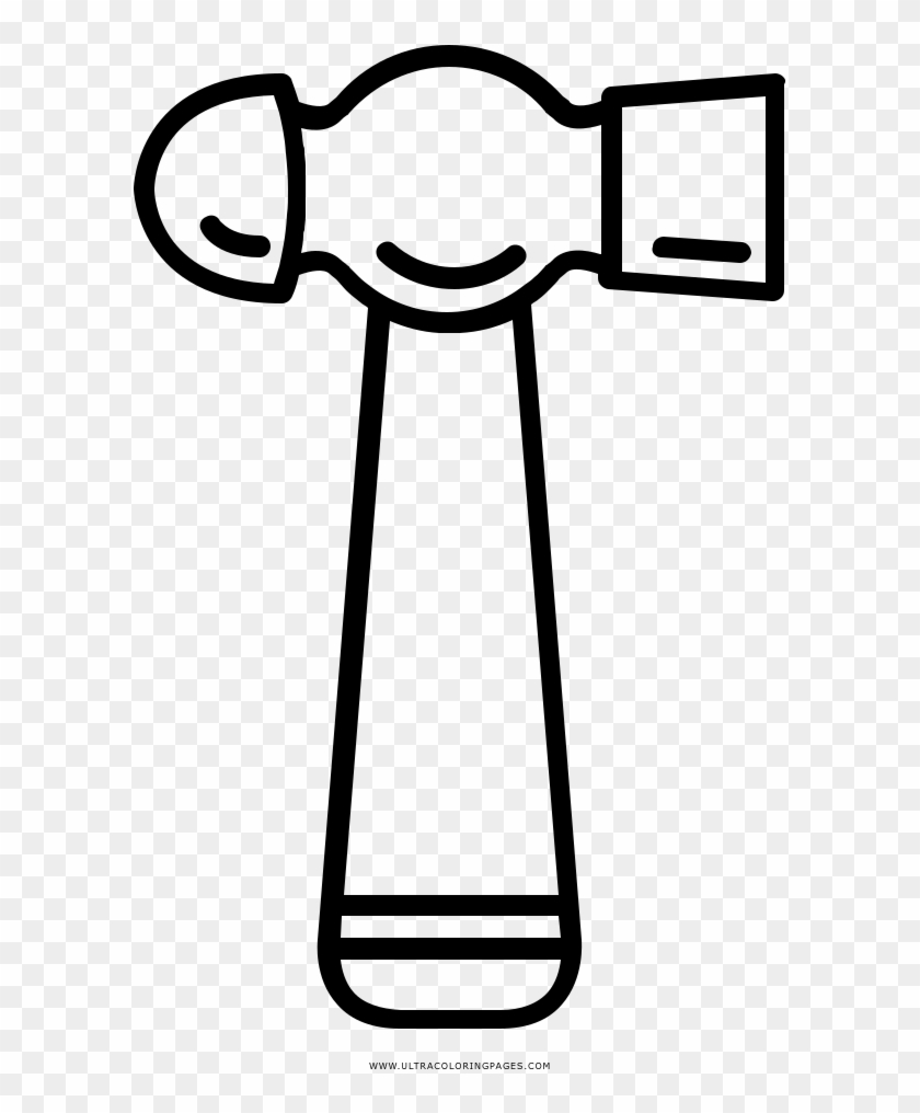 Ball-peen Hammer Coloring Page - Martillo De Bola Dibujo #1000565